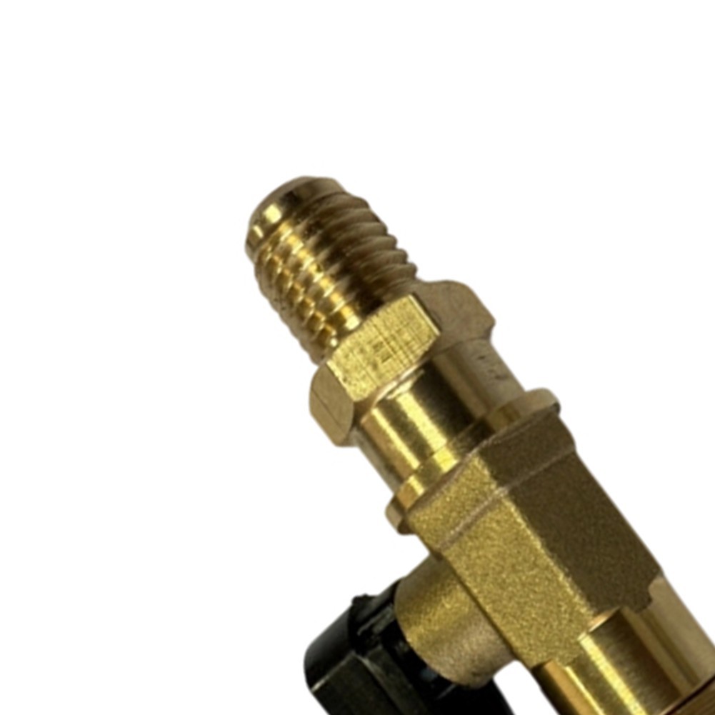 Brass Ball Valve Adapter with 1/4 SAE Threads for R12 R22 R134A AC Systems