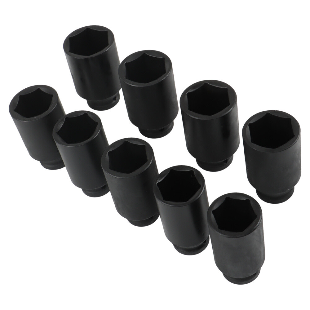 Labwork 9Pc 29-38mm Deep Impact Socket Set 1/2″ Drive Metric Axle Hub Nut Socket