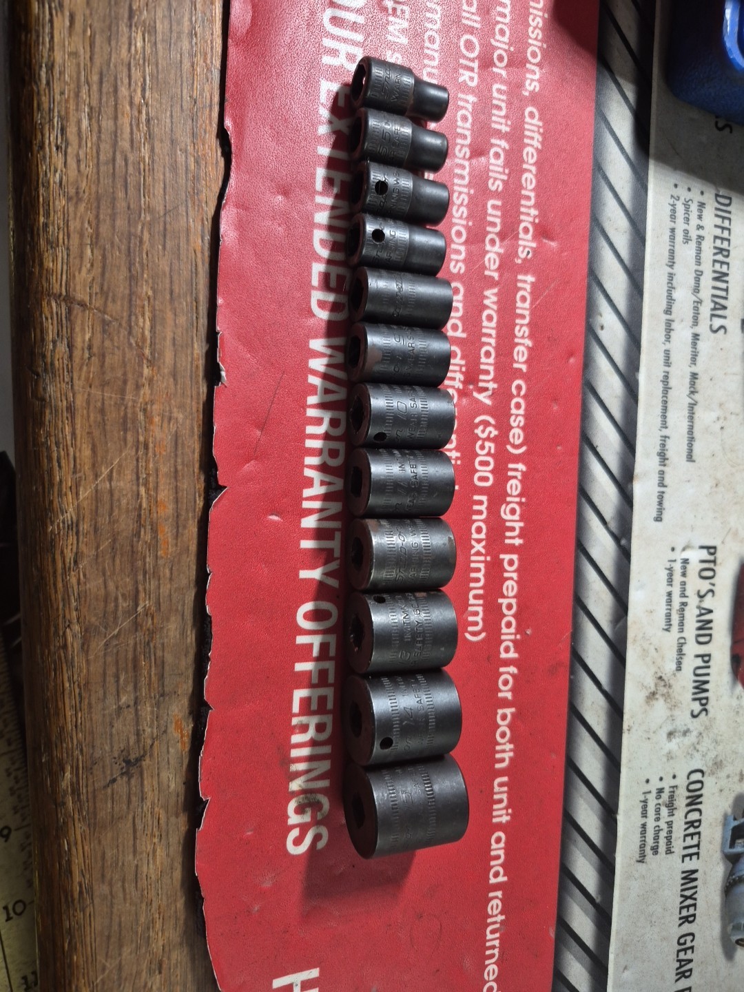 Snap-on 12 Piece Metric 1/4″ Drive Impact Socket Set 5mm – 15mm 6pt 112IMTMM