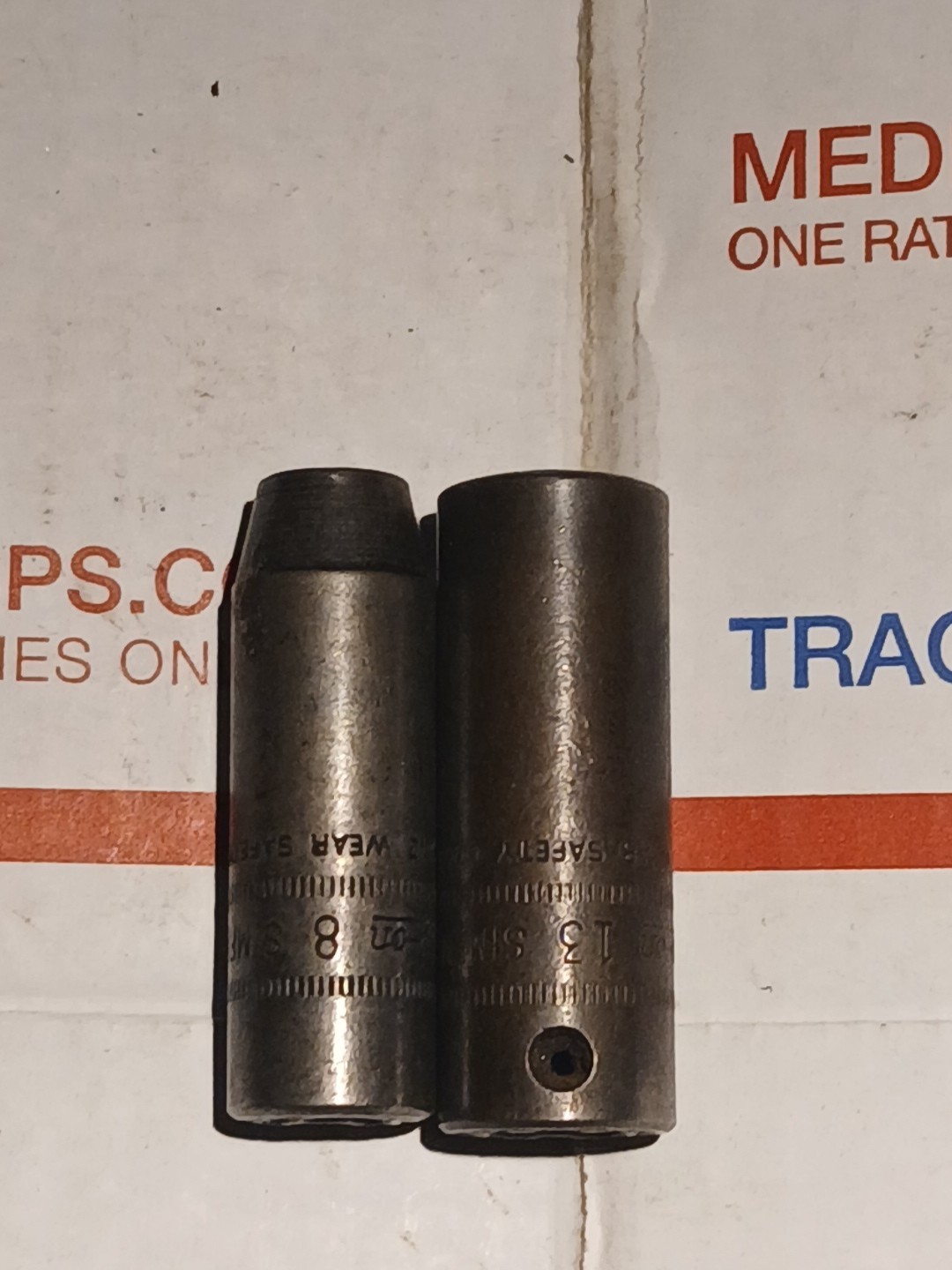 Snap On 3/8 Drive Impact Deepwell 13mm & 8mm Simfm8 Simfm13 6pt Flank Drive