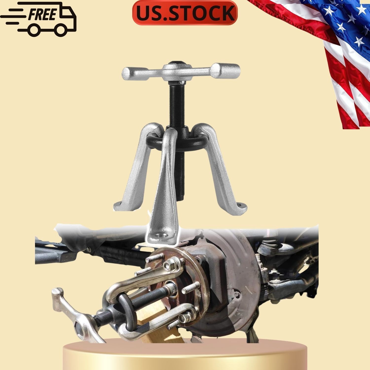 Universal 7394 Hub Puller Heavy Duty Brake Drum Wheel Hub Removal Tool