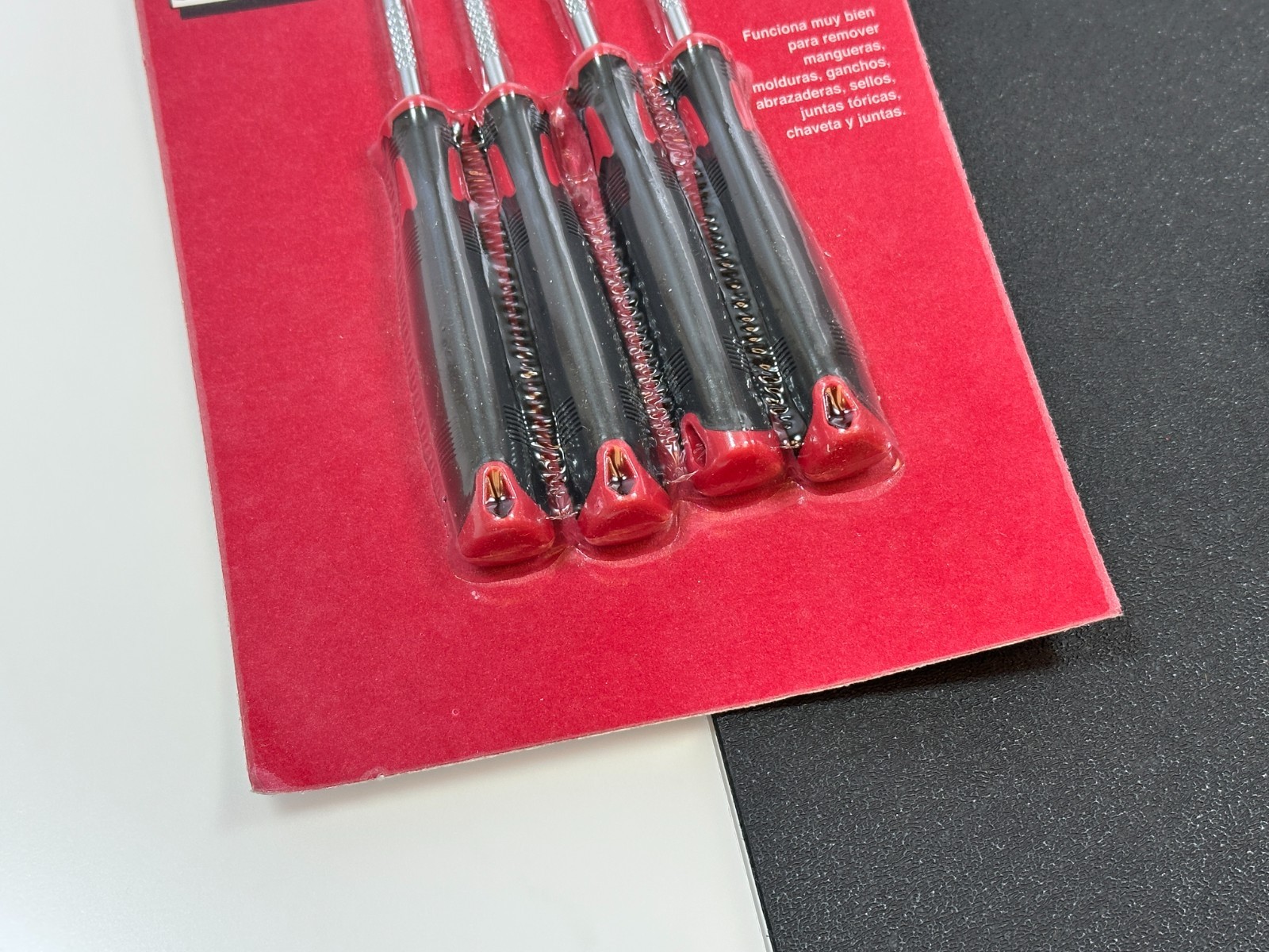 🆕 Lisle Tools 31750 4pc Dual Material Soft Grip Handle Mini Hook & Pick Set