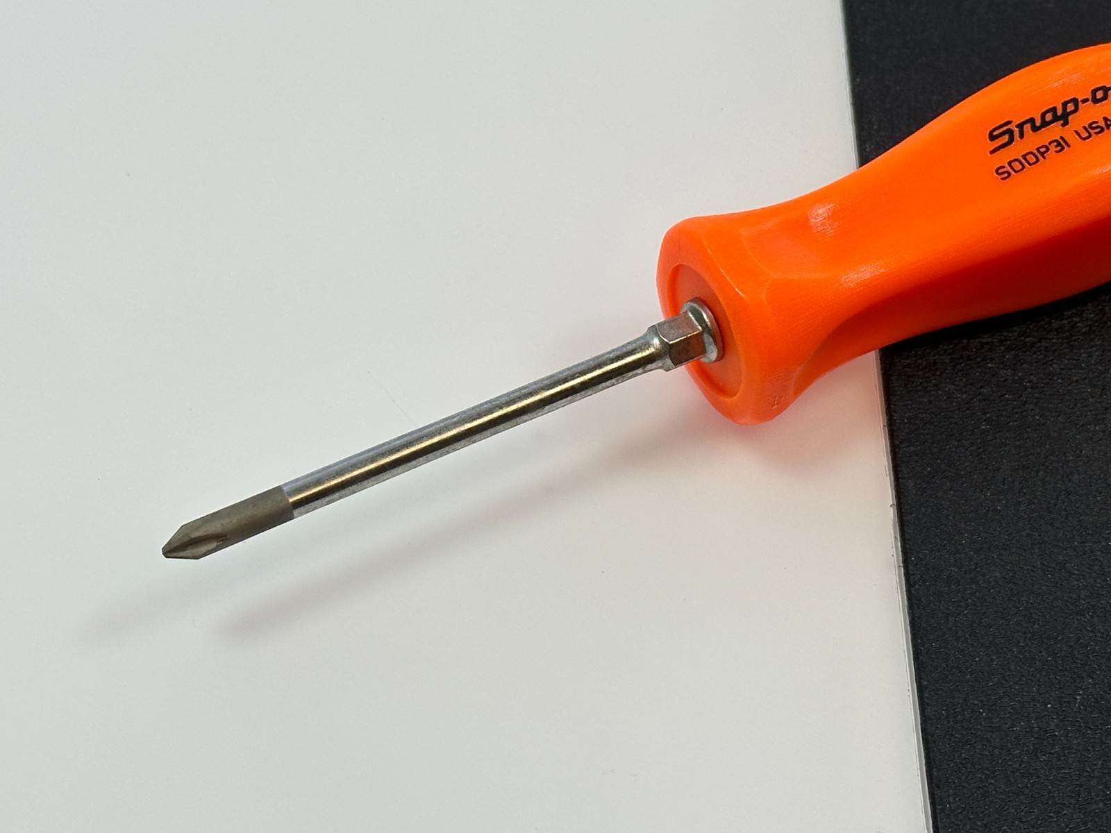 🇺🇸 Snap-on Tools USA ORANGE Hard Handle #1 Phillips Screwdriver SDDP31, NOS
