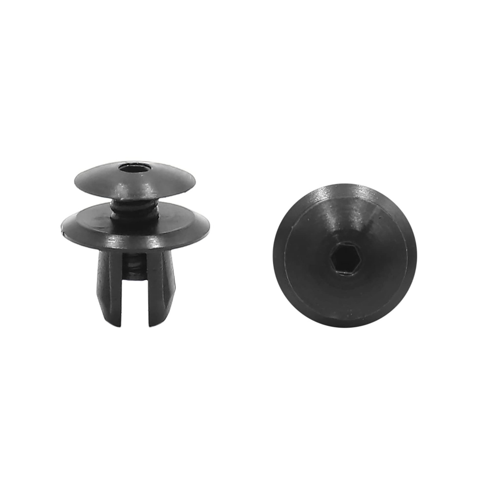 sourcing map 50Pcs 10mm Black Plastic Rivets Clips Bumper Fender Fastener…