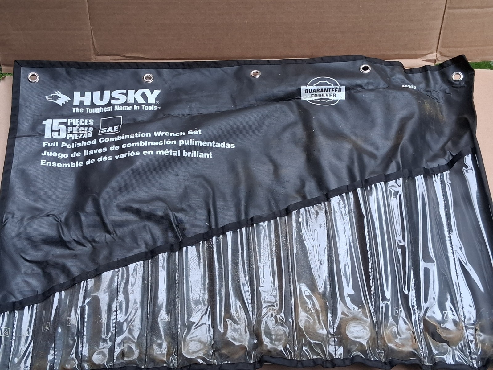HUSKY 15 PC STANDARD WRENCH SET 1/4″ – 1 1/4″ FULL POLISH USA EXELENT CONDITION