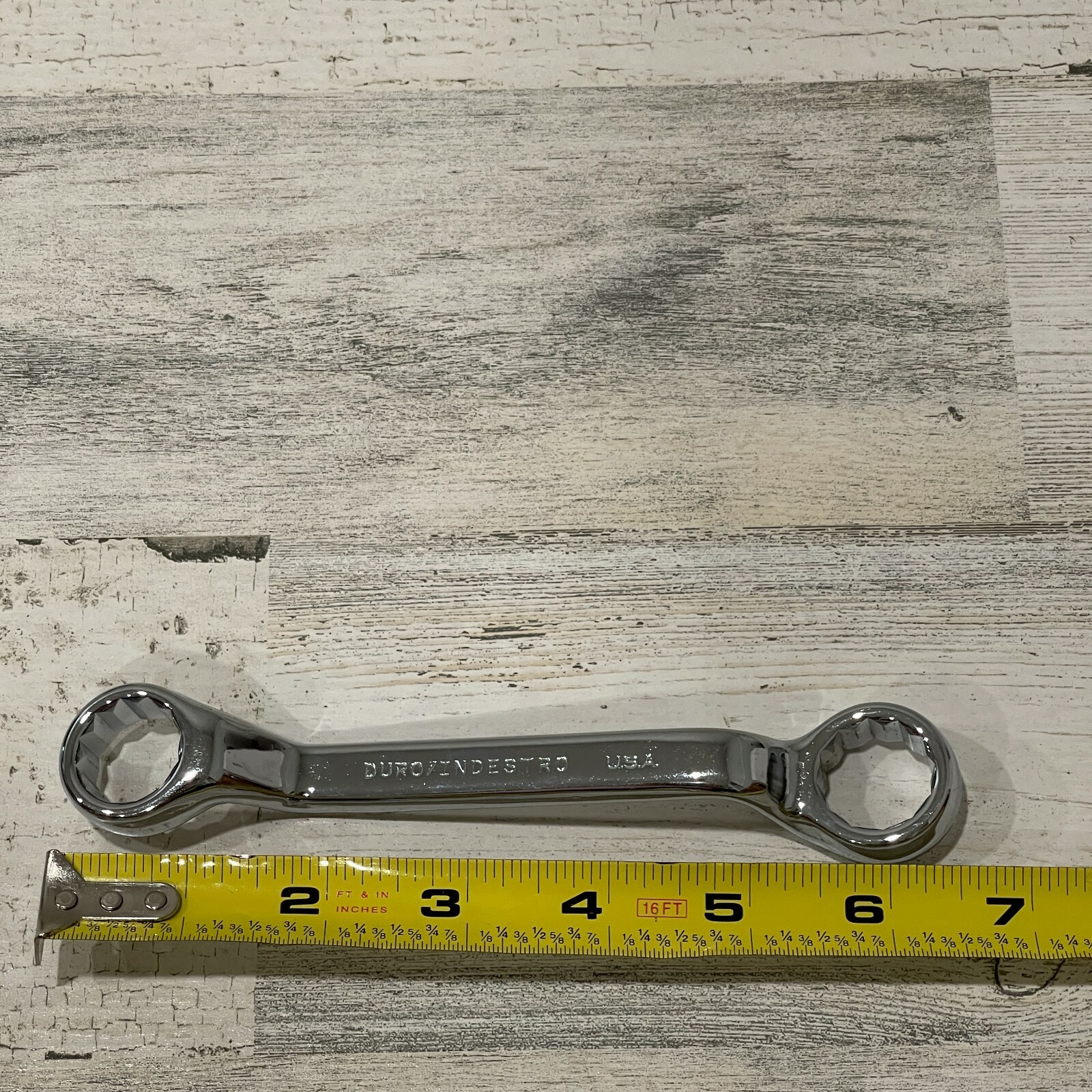 DURO INDESTRO USA 18mm-19mm DOUBLE BOX END OFFSET WRENCH 12 PT. OAL 6.5″ 934AMM