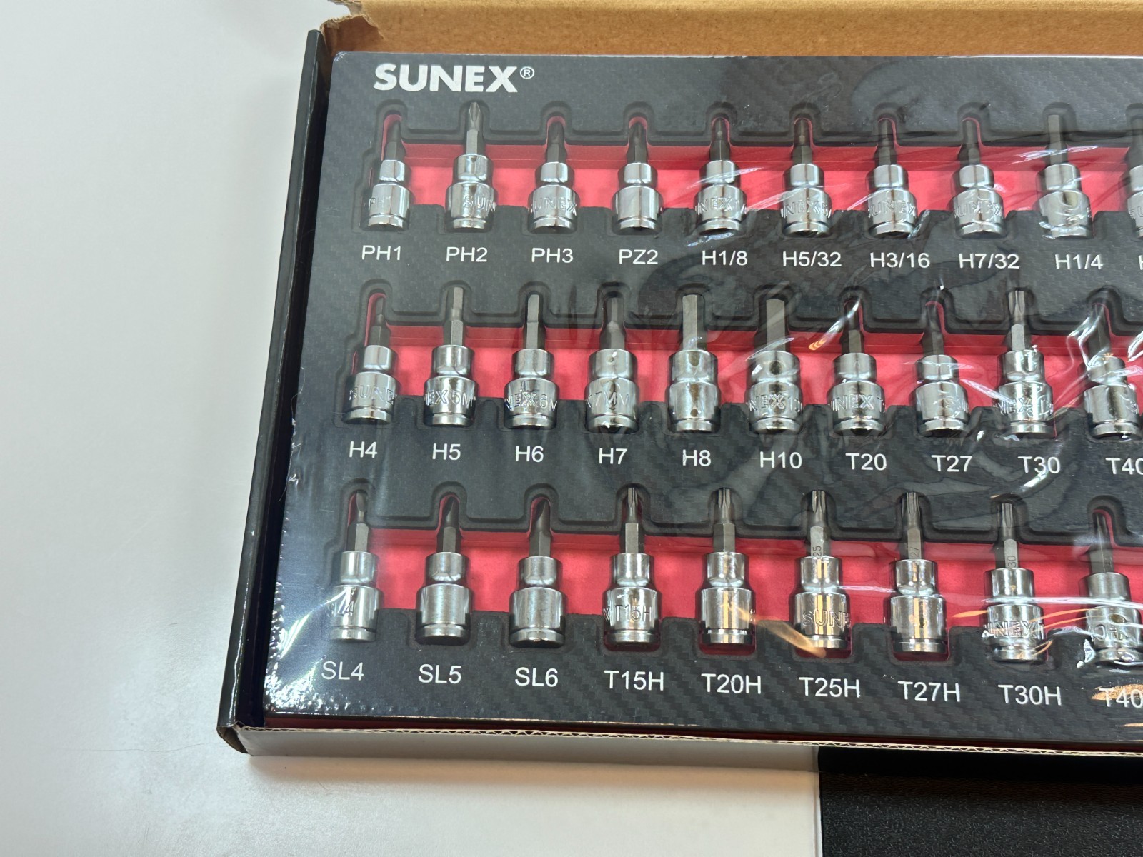 NEW SUNEX 37pc 9737 Master Bit Socket Set SAE & Metric, Hex, Torx, Screwdriver