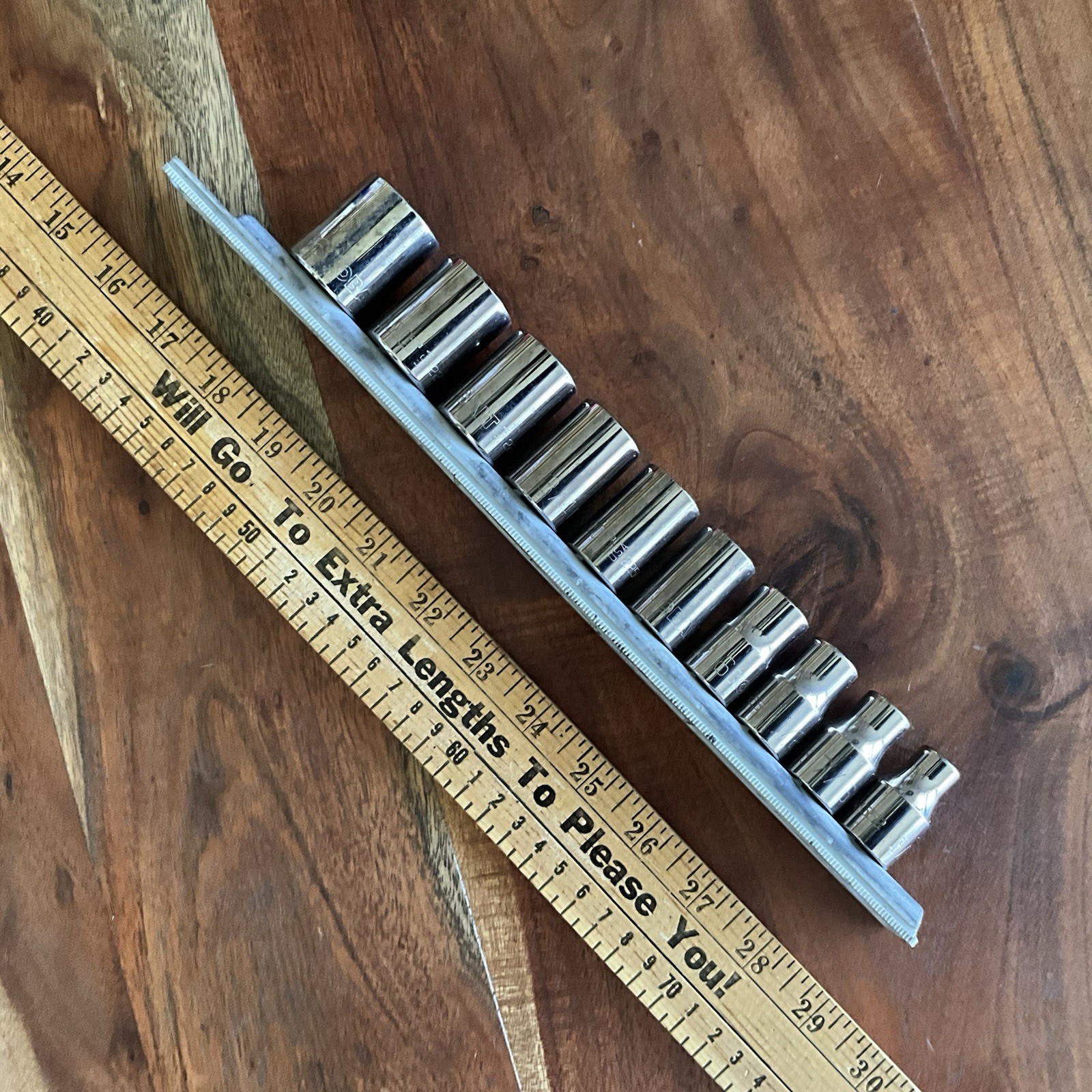 10 Pc Kobalt Shallow Socket Set 15/16 to 3/8″ USA 12 Pt 1/2″ Drive USA Made