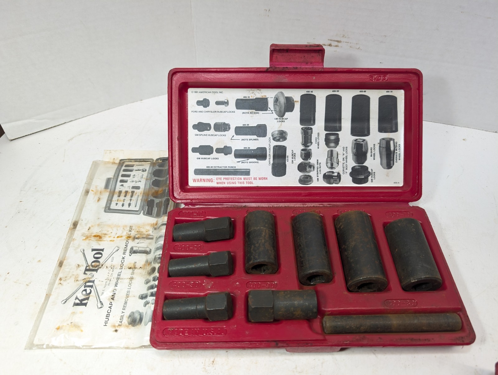 Ken-Tool 30170 Hubcap & Wheel Lock Removal Kit – GM and Ford/Chrysler