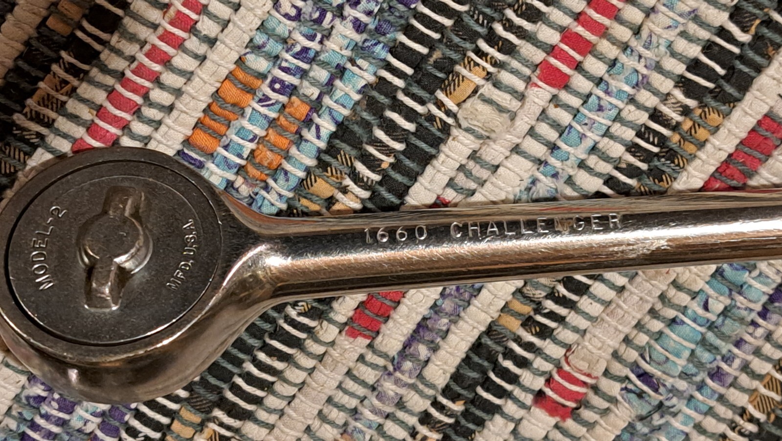 Vintage Challenger 1660 Model-2. 1/2″ Drive Ratchet Good Condition Made In USA