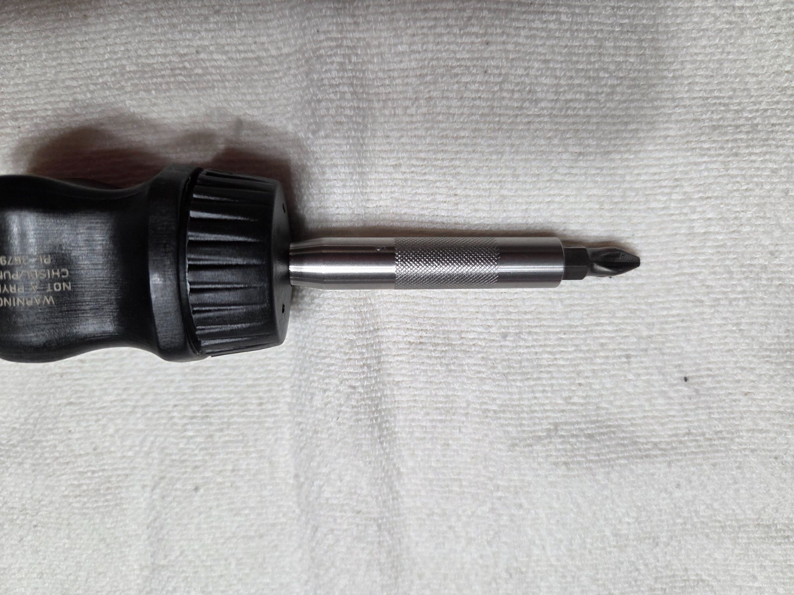 Snap-on Tools USA NEW BLACK Stubby Hard Handle Ratcheting Screwdriver SSDMR1A