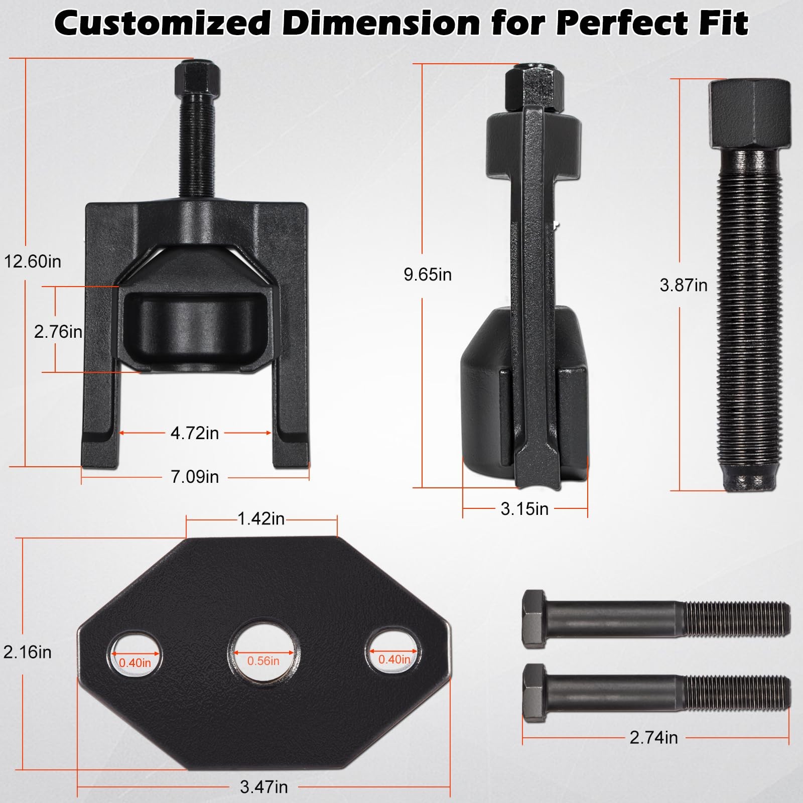 Class 6-8 Heavy Duty 10102 Universal U Joint Puller & 5192 Bearing Cup Installer