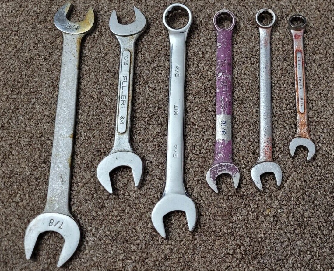Craftsman MIT Fuller Allen Double Open Ended & Combination Wrench Set Vintage ?