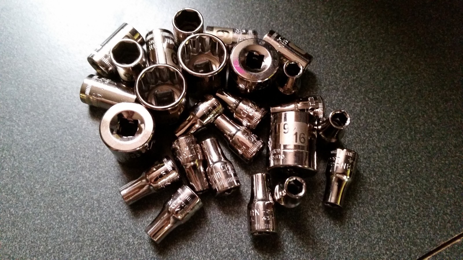 NOS Craftsman Made in USA! 1/4″ drive sockets,Short, 6 or 12pt, G2D or G2 stamp