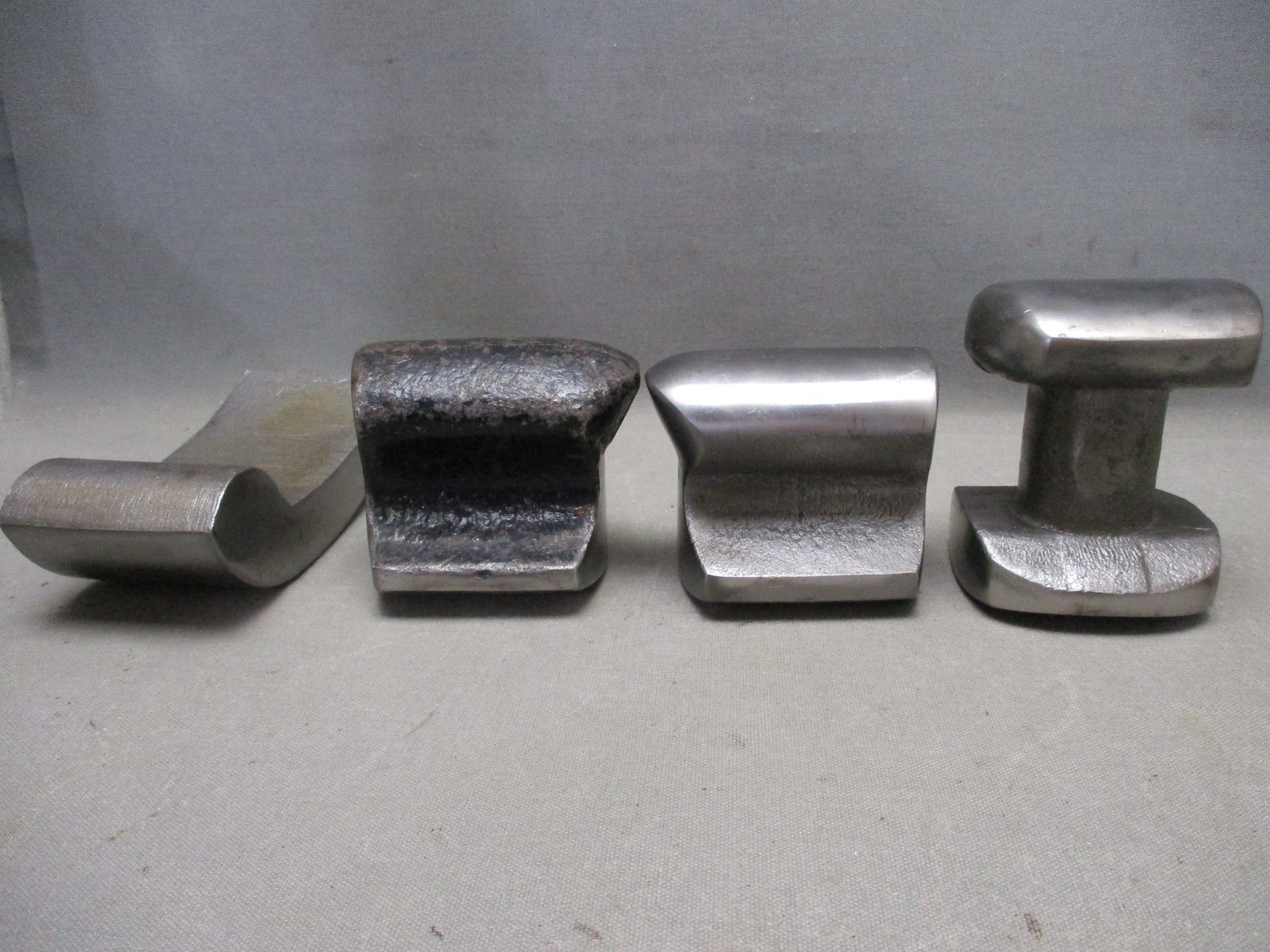 4 pc lot of Auto Body Sheet Metal Forming Dollies Dolly Curved General Purpose