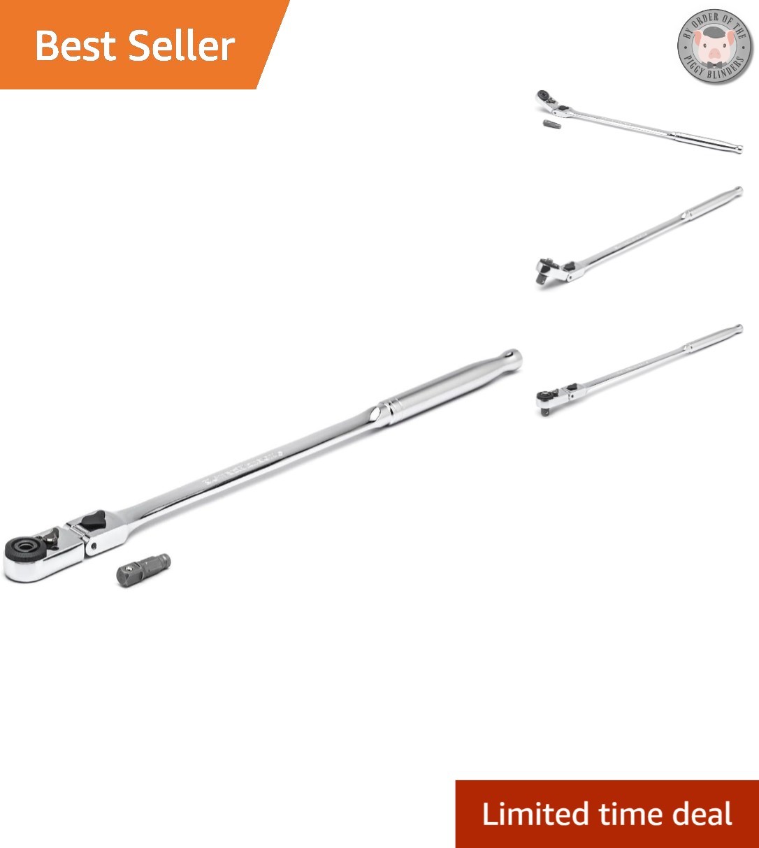 Versatile 12″ 1/4″ Drive Ratchet with Locking Flex Head – Easy Fastener Access