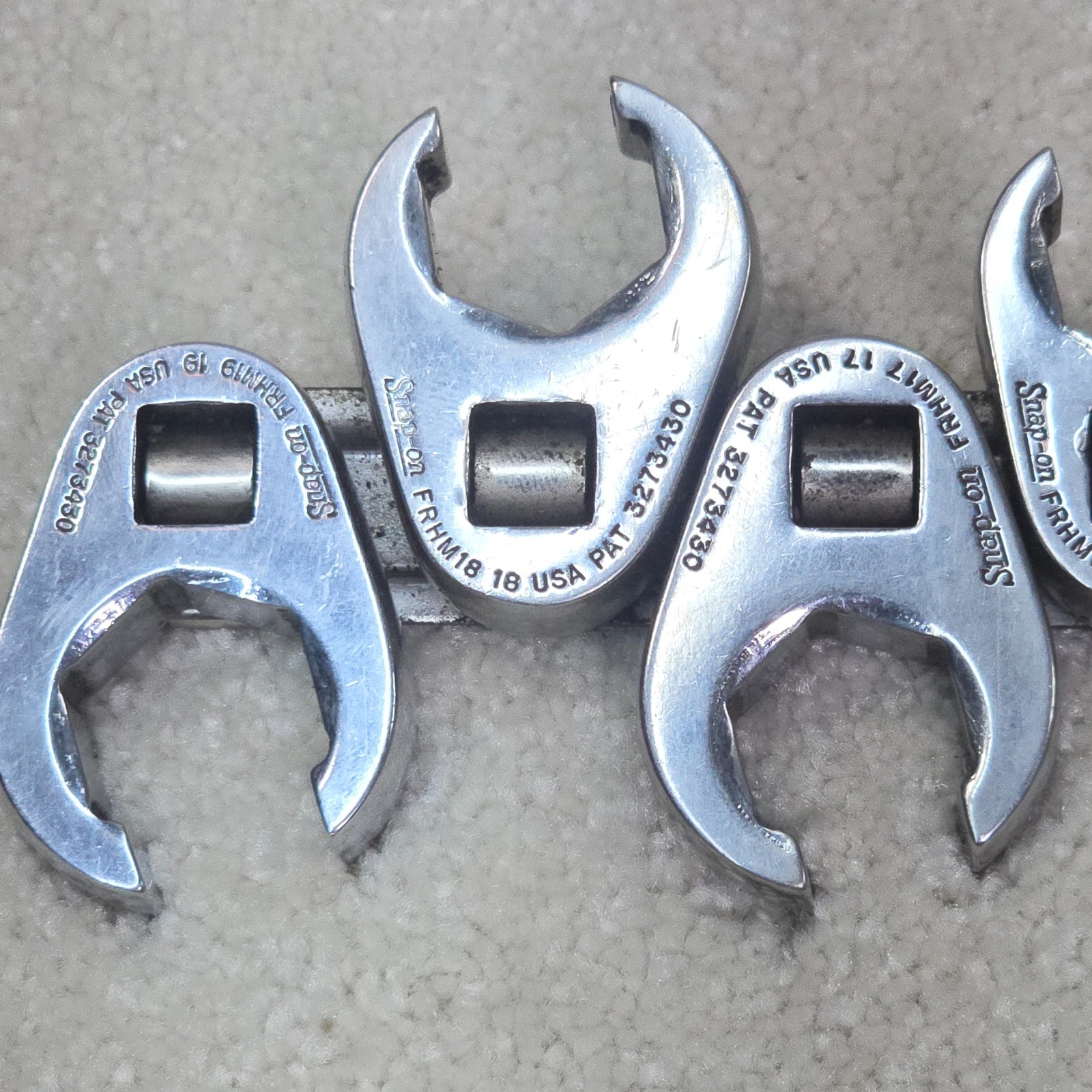 Snap-on 3/8″ Drive 6 Point Metric Flank Drive Flare Nut Crowfoot 9-19mm 11pc Set