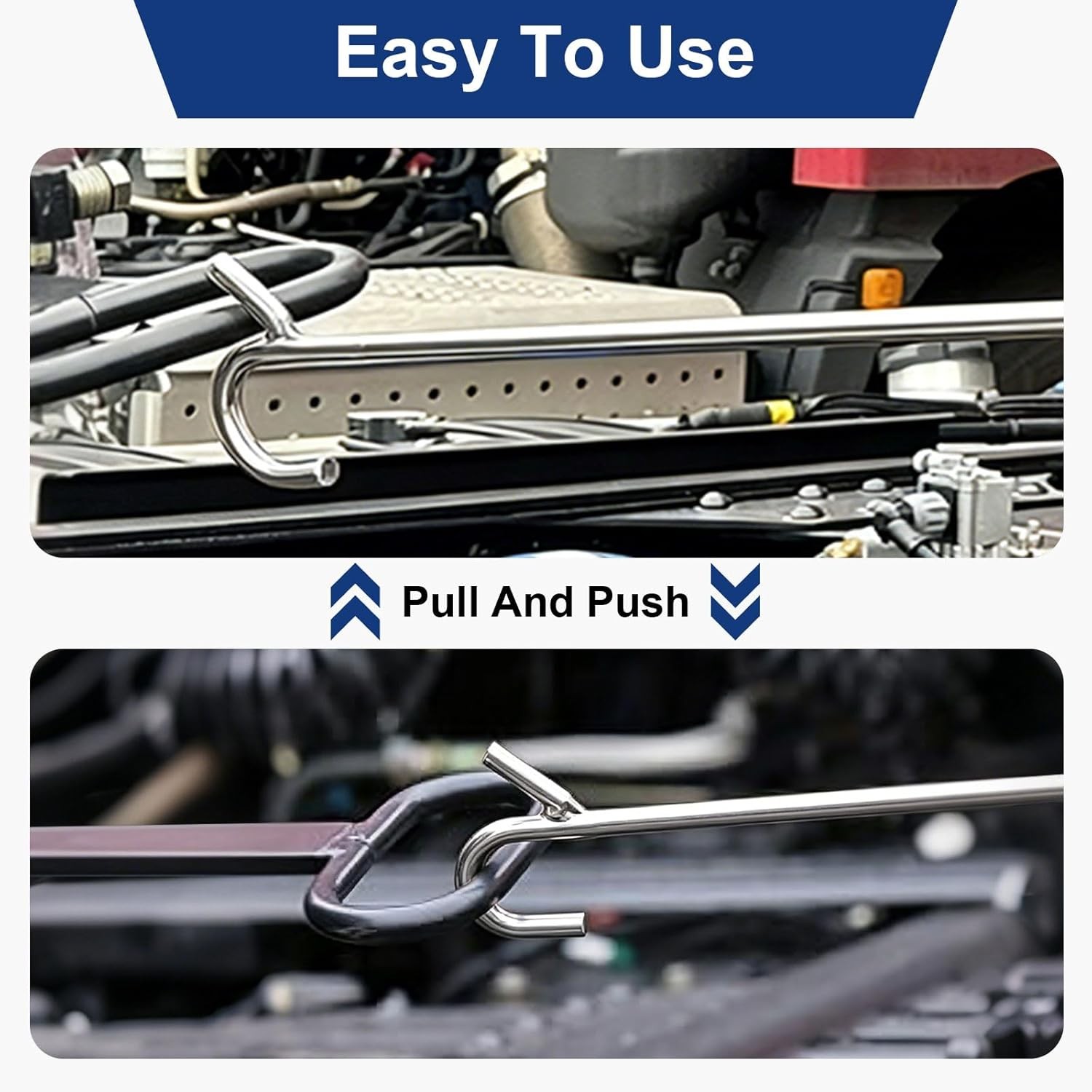 5th Wheel Pin Puller Universal 37″ Extend Fifth Heavy Duty Solid Steel Chrome