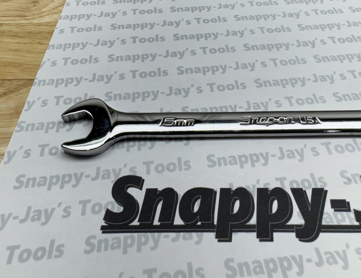 Snap-On Tools USA NEW 15mm Metric Flank Drive PLUS Combination Wrench SOEXM15