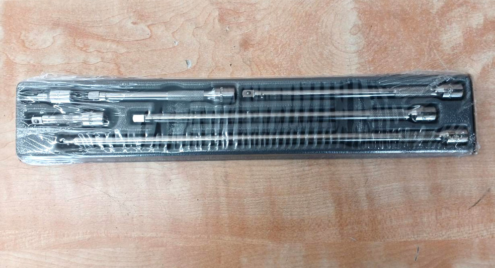 Snap-on 106BTMX 6 Piece 1/4” Drive Knurled Chrome Socket Extension Set Unused