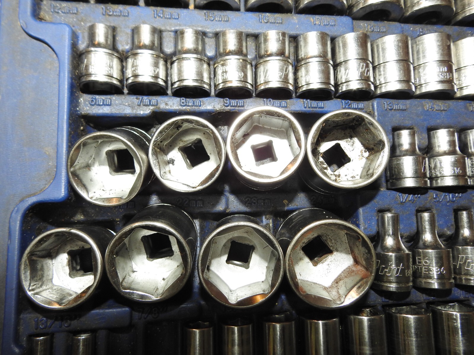 Blue-Point BLPGSSC155 155 Pc SAE Metric General Service Socket Set *Missing 3Pcs