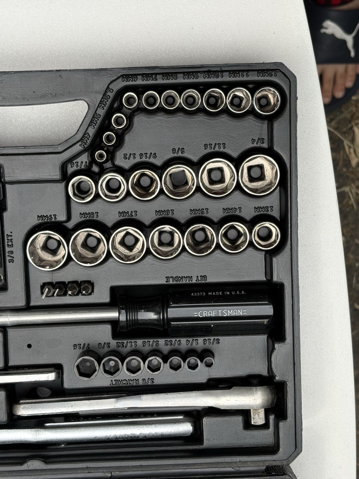 Craftsman 33474 74-Pc Mechanics Tool Set SAE/Metric Sockets Ratchets – Complete