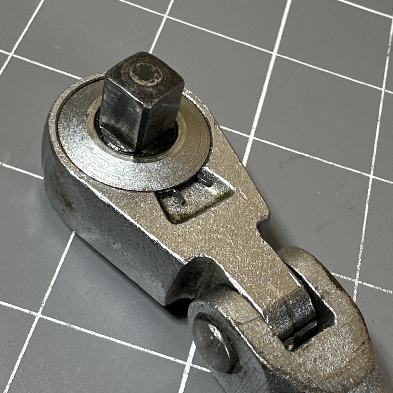 VINTAGE CRAFTSMAN -V- 3/8″ DRIVE FLEX HEAD QR OIL PORT RATCHET USA