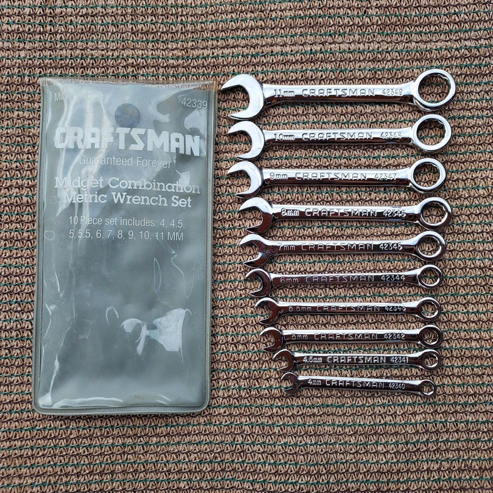Craftsman Usa Ignition Wrench Sets 36pcs Metric & SAE Combination & Open/Angled