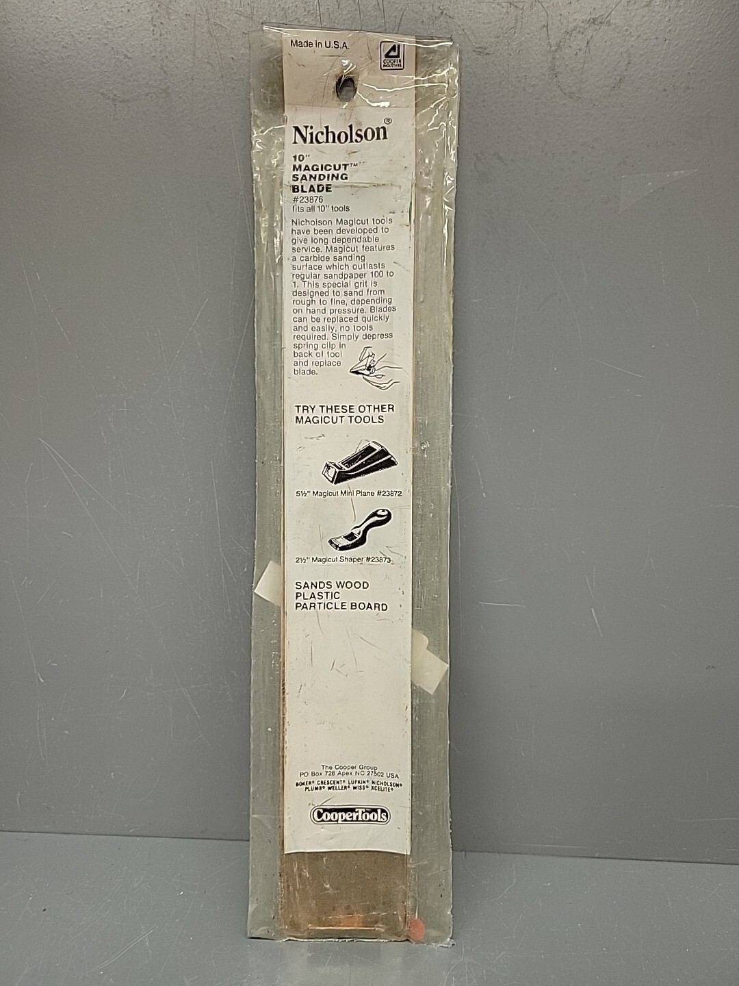Nicholson 10″ Carbide Abrasive Blade 46 Grit Fits Stanley 295 296 285 21-430 USA