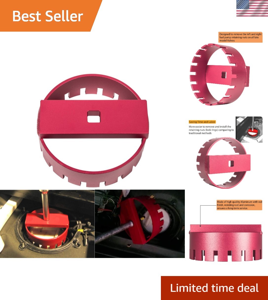 69800 Lock Ring Removal Tool for Volvo – Ideal for S60, S80, V70, XC70, XC90