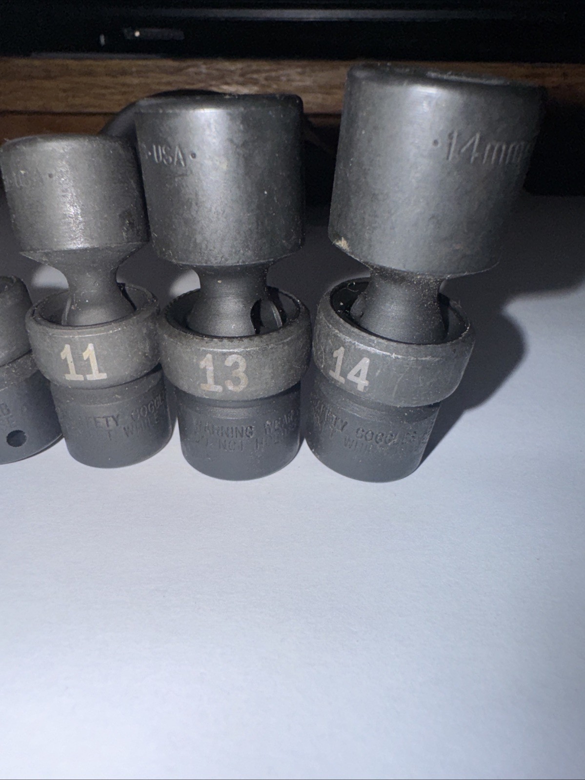 SK 6pcs 1/4″ Dr 6pt 5.5,6,9,11,13,14Mm Swivel Impact Socket Set Free Shipping