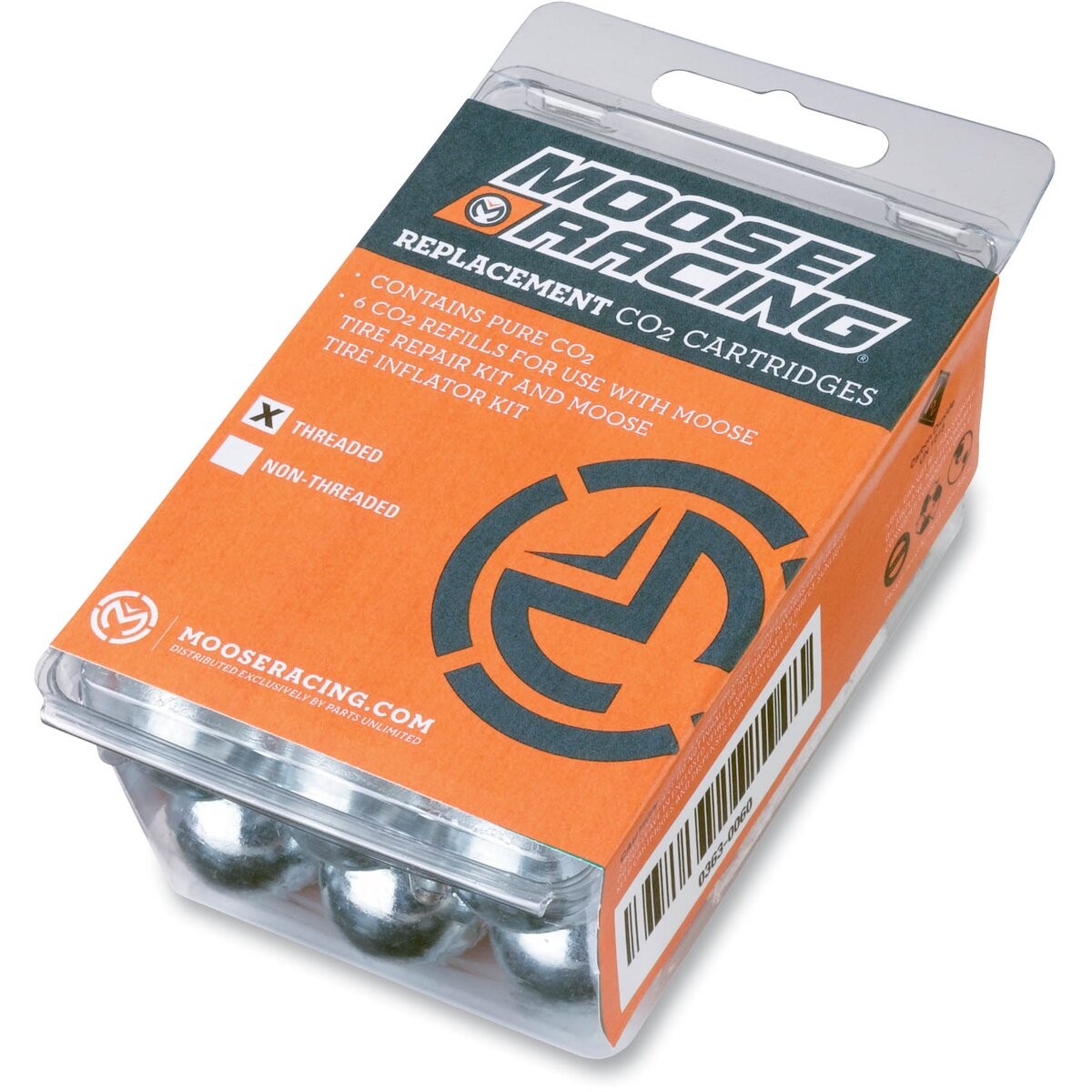 Moose Threaded Replacement CO2 Cartridge – 0363-0060