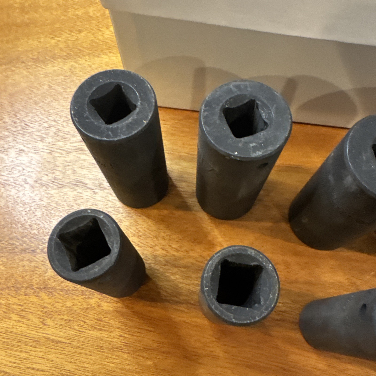12 Pcs Pittsburgh Impact Socket Set 1/2″ Drive 7/16 to 1-1/4″ 6 Point Great Cond