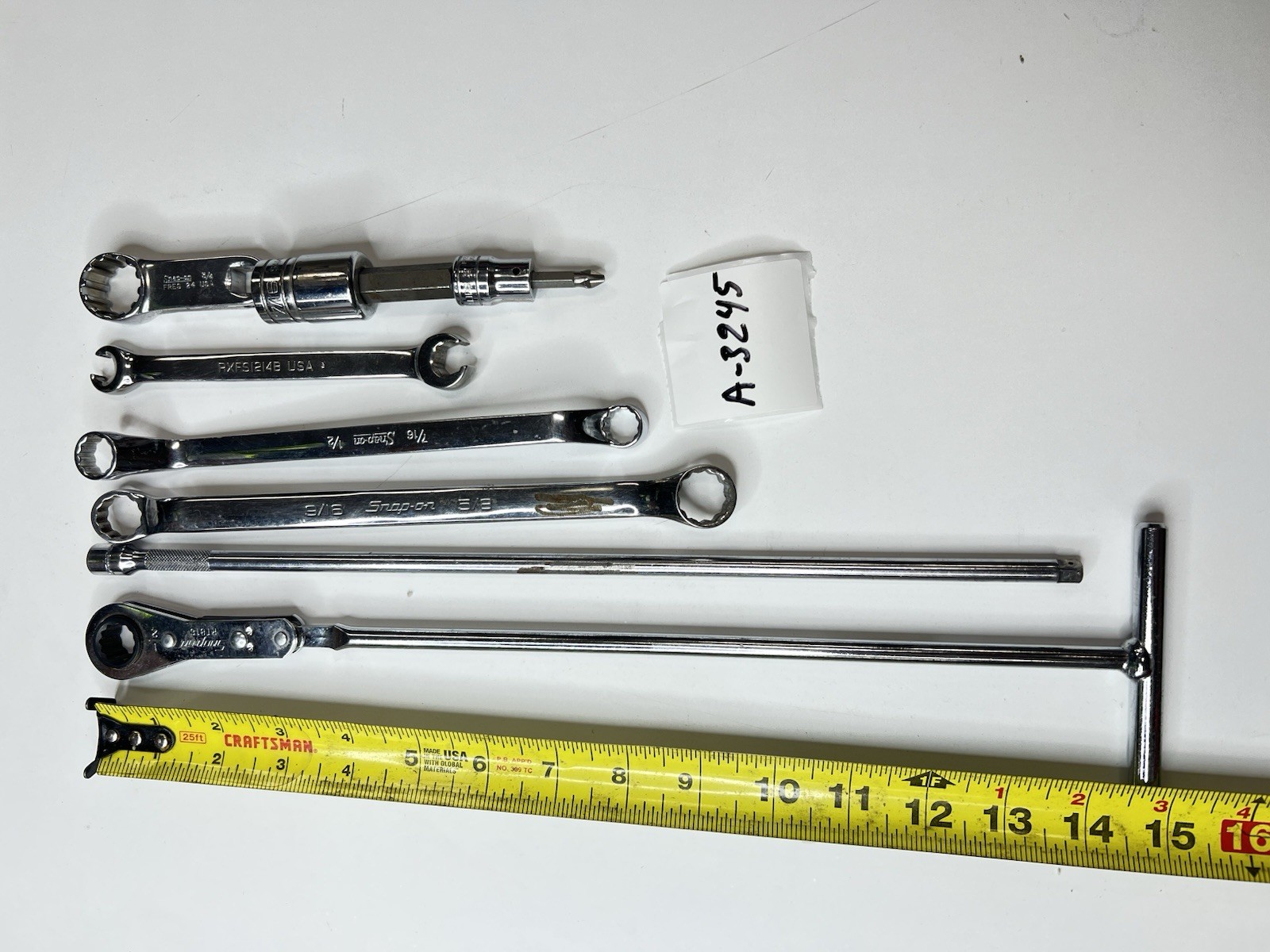 Snap-on Mixed Tool Lot Wrenches Extension Ratchet Speed Han RXFS1214B USA A-5245