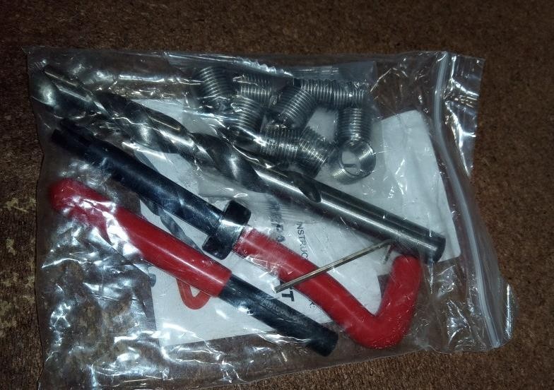 USED 15PCM12 x 1.5 Thread Repair Tool Stainless Helicoil Wire Insert Kit