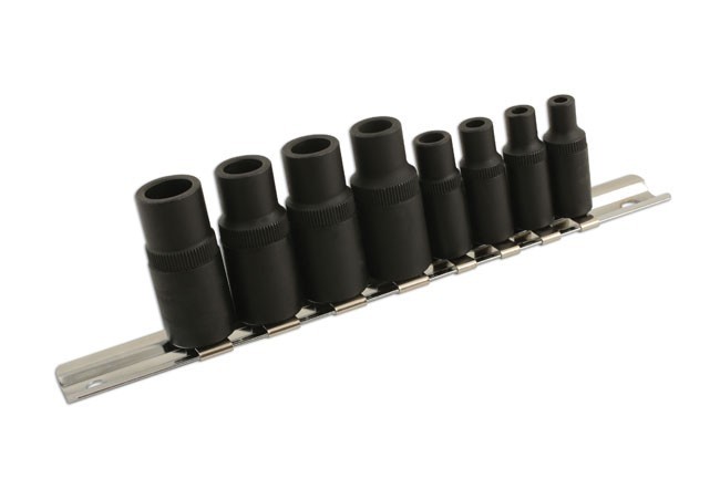 8 Piece Tap Socket Set 3/8″D, 1/4″D Laser 6058