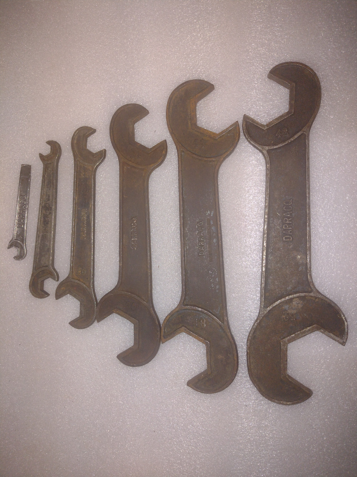 DARRACQ Wrenches Spanners Vintage 1900’s Rare for Classic Vehicles Automotives