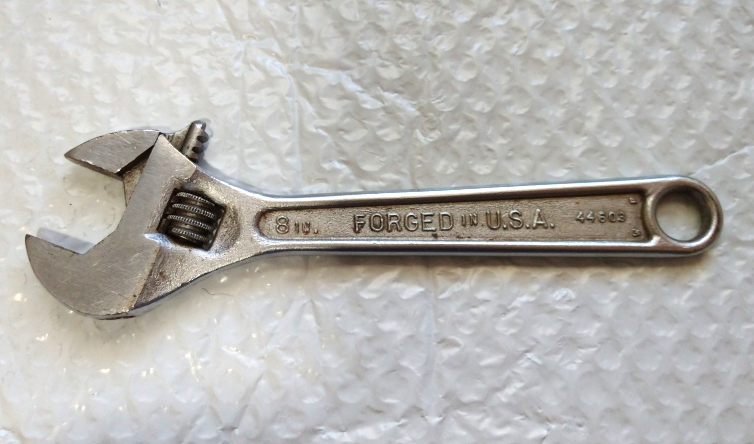 CRAFTSMAN TOOLS USA WF 44603, 1″ W. JAW, ADJUSTABLE WRENCH, 8.2″ LONG.