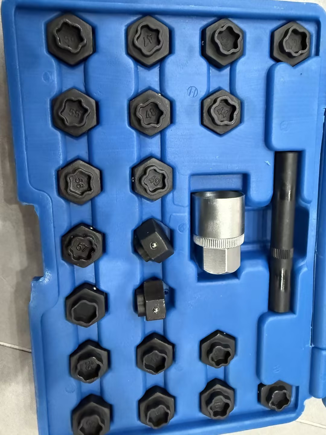 22pc For BMW Wheel Locking Nut Key Removal Tool Anti-Theft Lock Lug Socket Screw