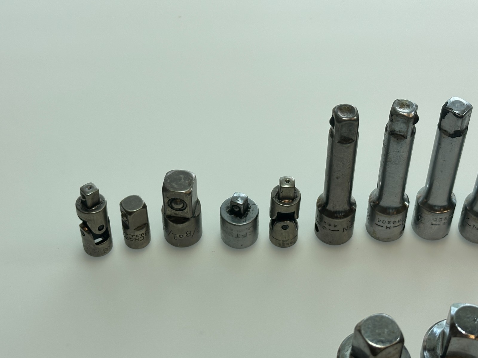 Craftsman Tools 36pc Extension Adapter Joint Lot, 22 USA Made & 14 Non-USA Made