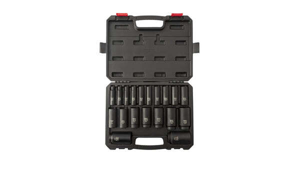 Sunex Tools 2641 19 Piece 1/2″ Drive Sae Deep Impact Socket Set NEW