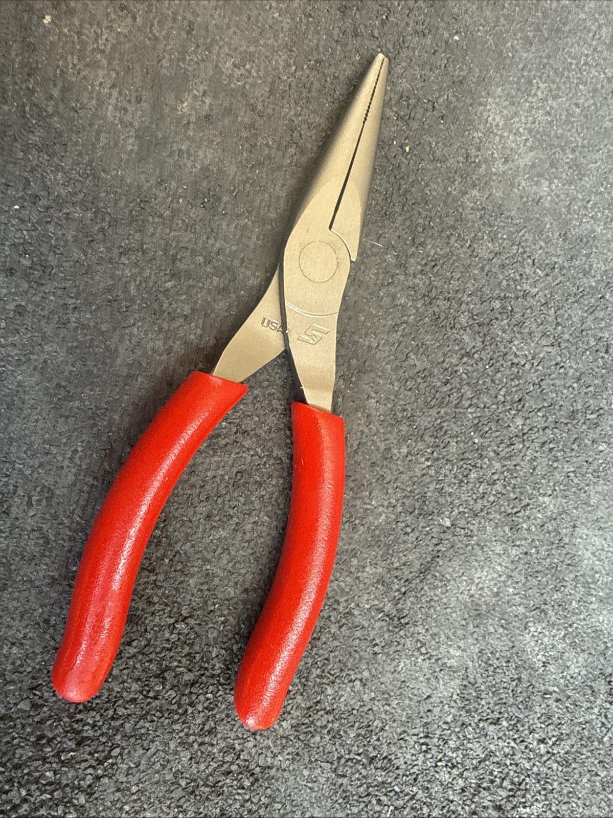 For Snap-On Tools USA NEW RED Soft Grip 6″ Talon Grip Needle Nose Pliers 95ACF