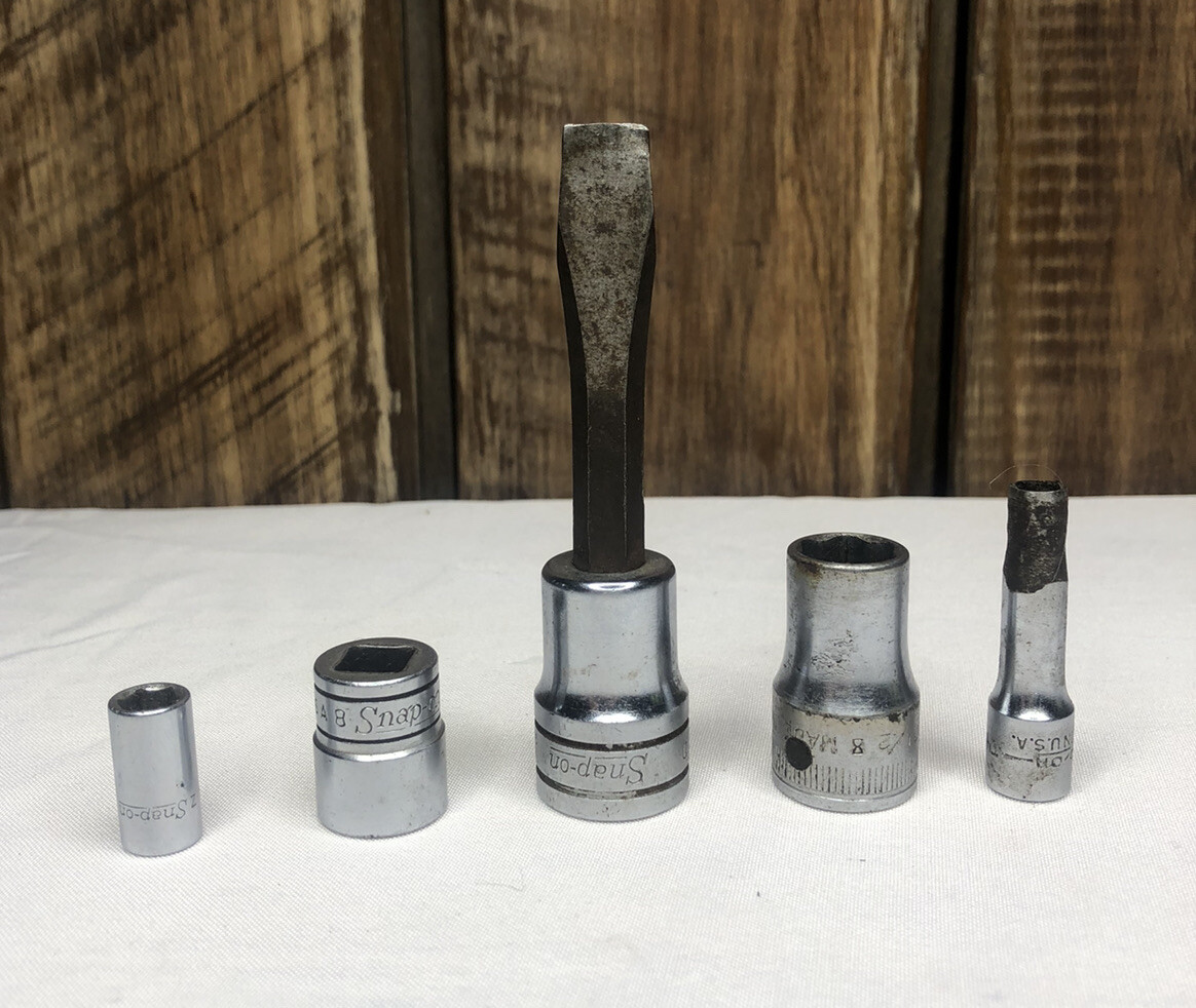 Lot Of Snap On Sockets TW 160 1/2” / SW-284 / F-181 / TM 10 5/16