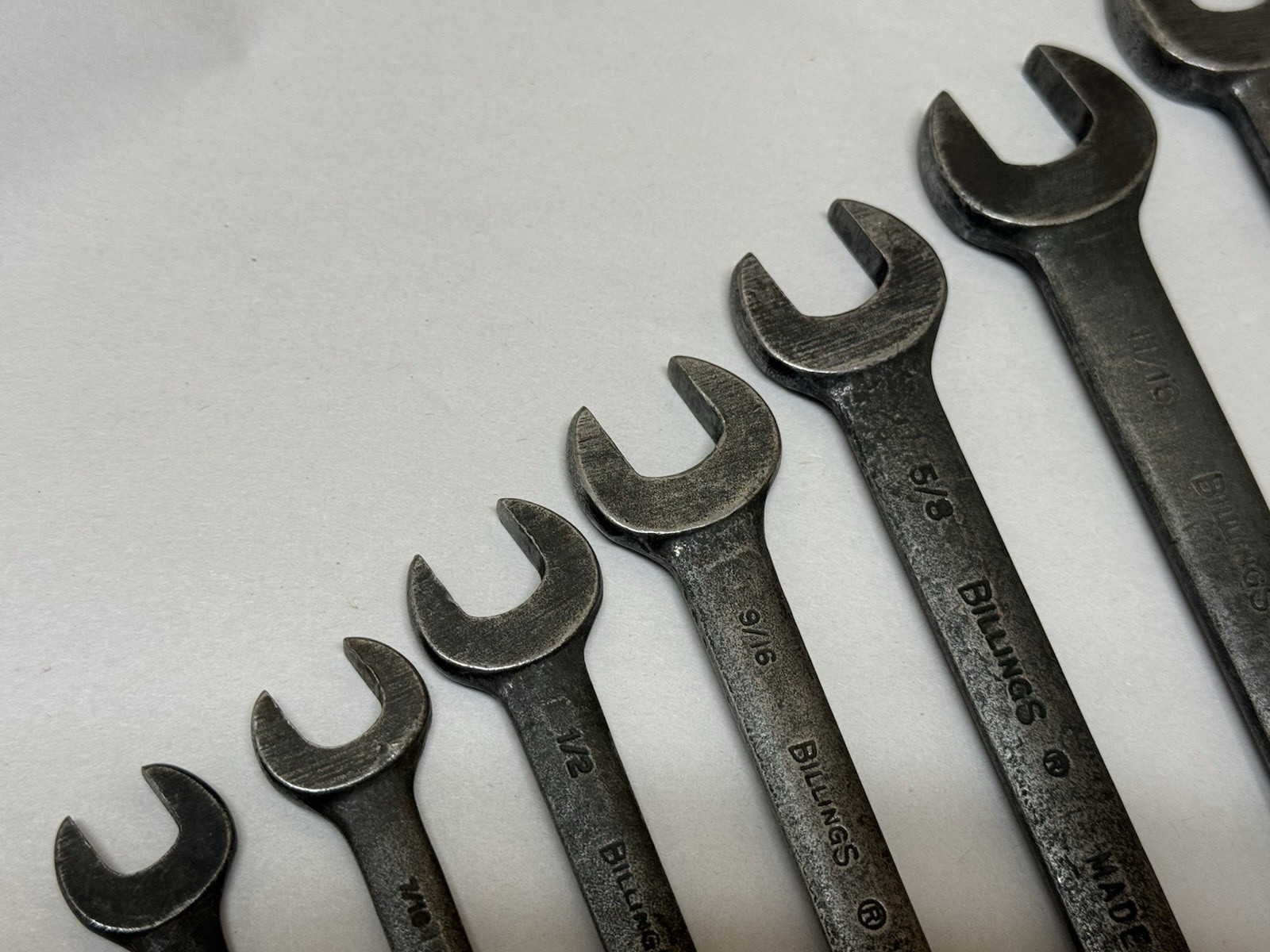 Vintage USA Billings SAE Combination Wrench Set 3/8″ to 1″