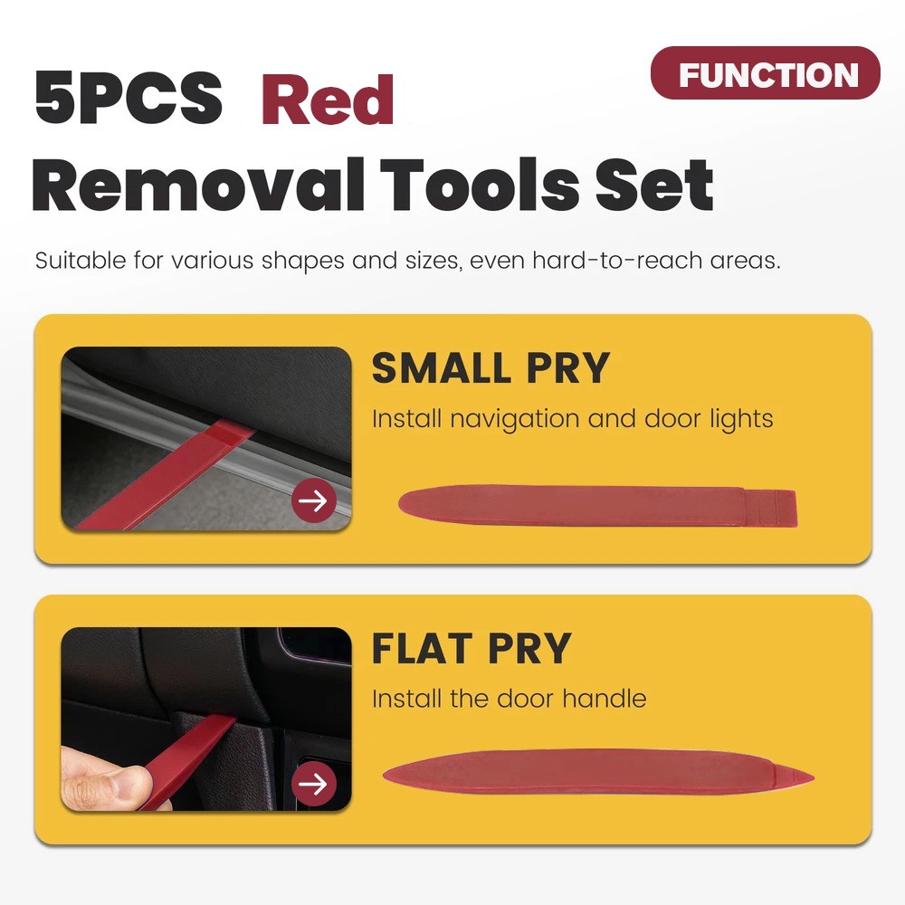 Car Trim Removal Tool Kit Set Door Panel Fastener Auto Dashboard Plastic Tools