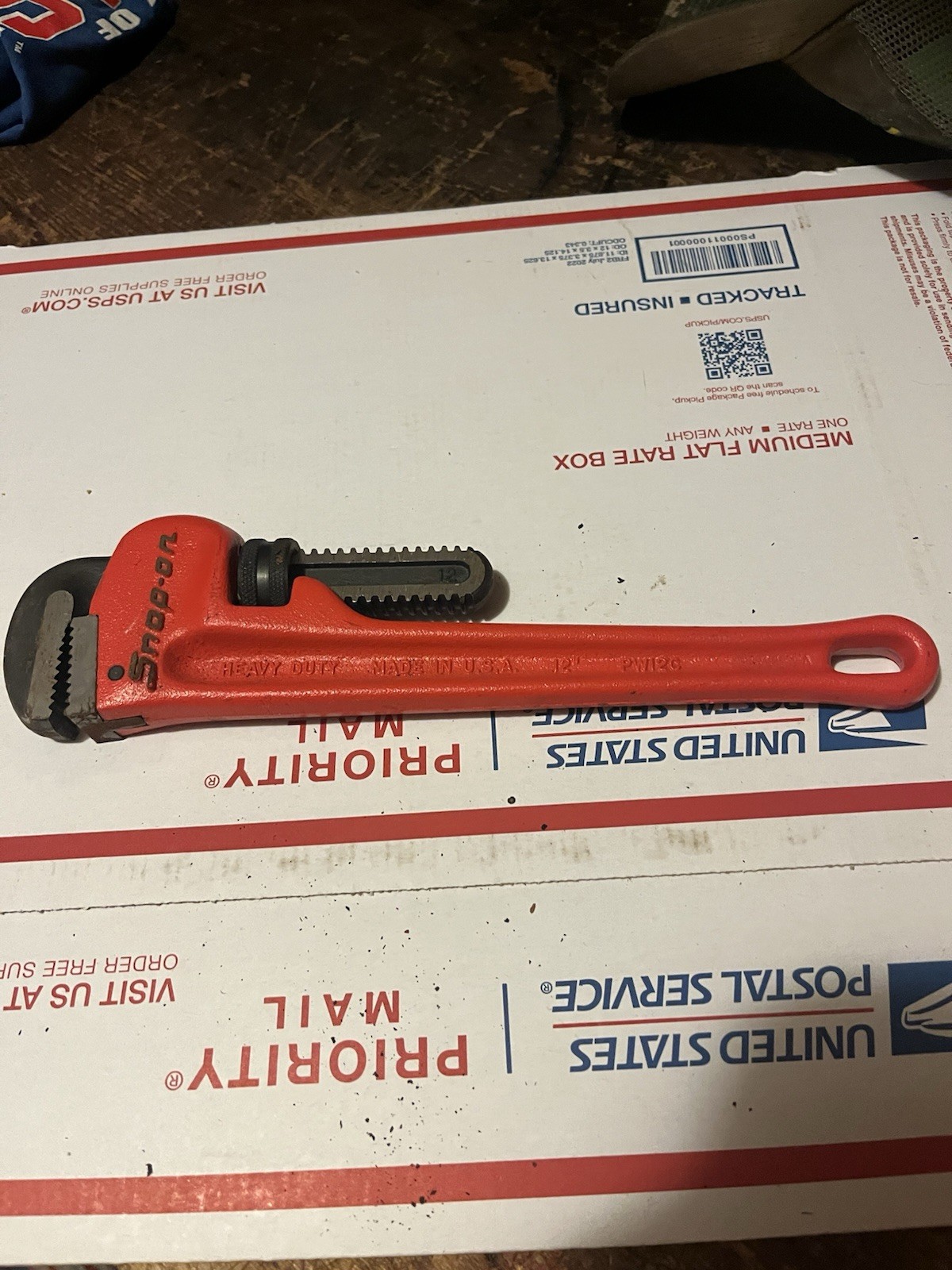 Snap On Tools PW12C Adjustable 12” Pipe Wrench Lightly Used Nice One 👍