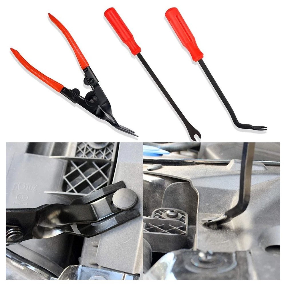 200pcs Pry Bar Dash Panel Door Interior Kit Car Trim Removal Auto Hand Tools US