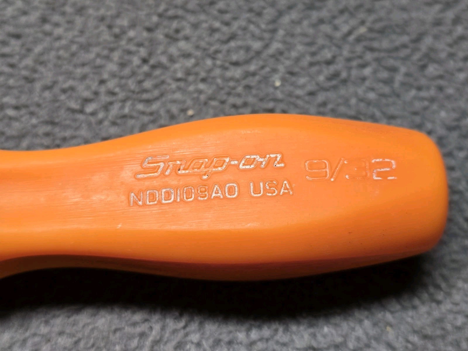 Snap-On 9/32 Nut Driver NDD109AO Insulated USA Made