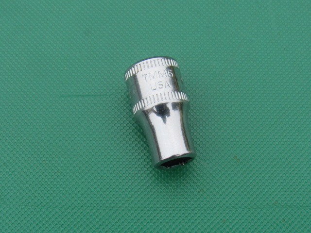 SNAP ON 6MM TMM6 1/4″ DRIVE METRIC 6 PT SHALLOW CHROME SOCKET 6 MM TMM VERY NICE