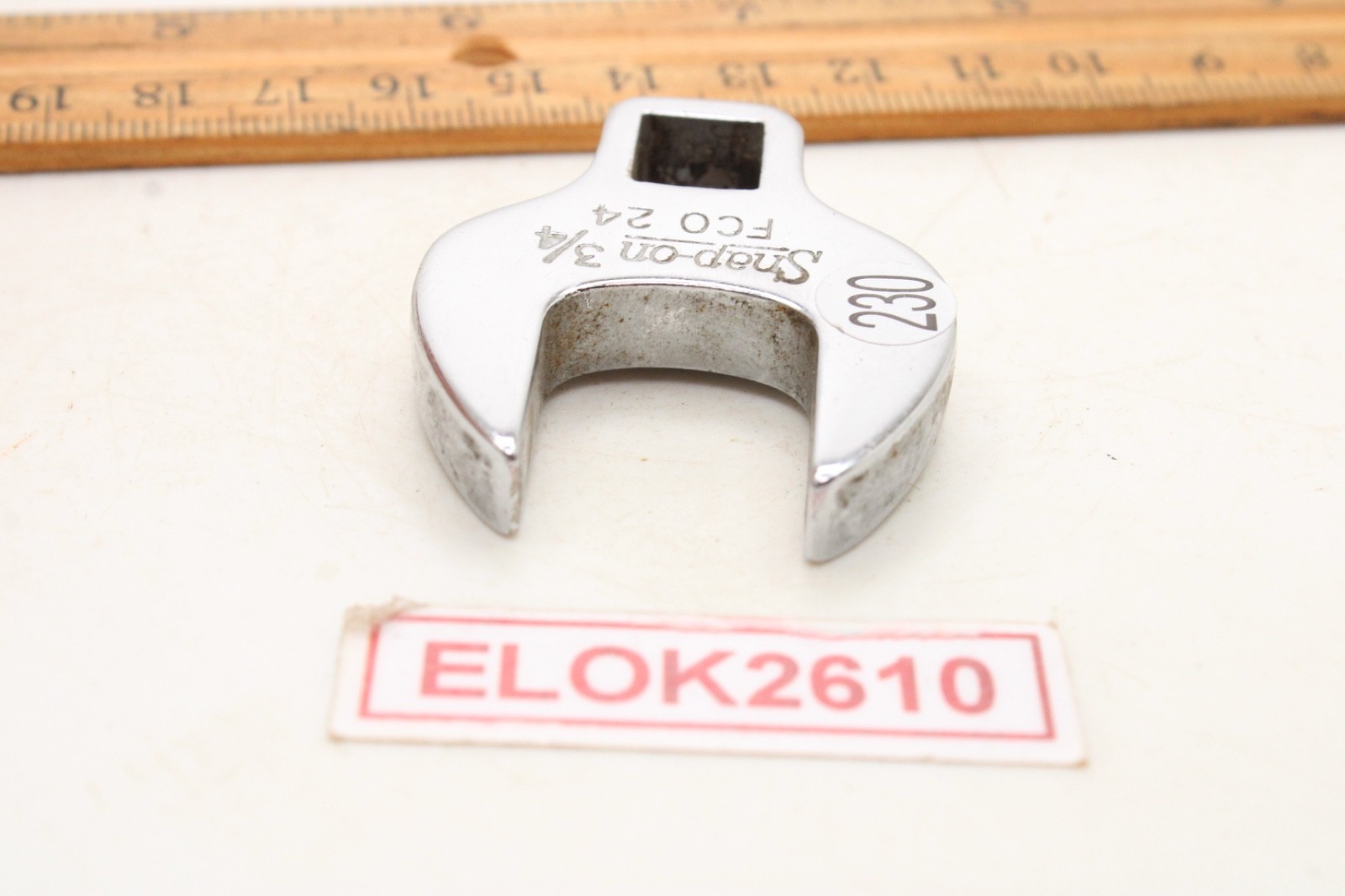 Snap-on FCO24 3/8″ Drive 3/4” 6 Point SAE Standard Crowfoot Wrench USA